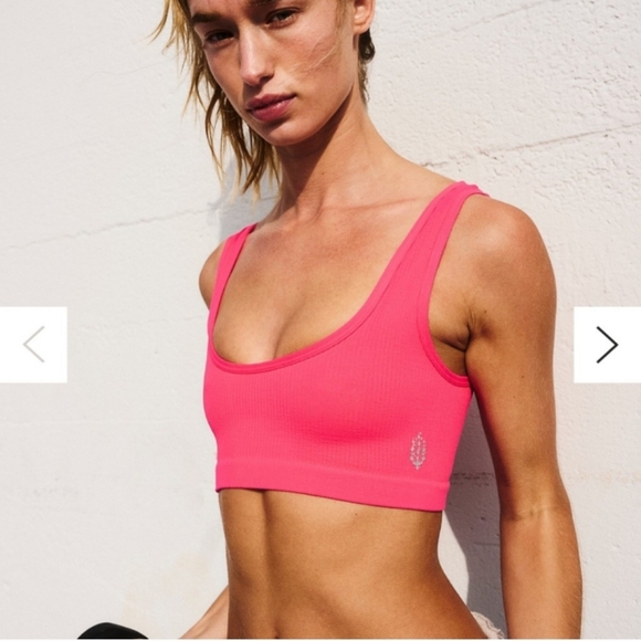 🔥 NWOT!! 🔥 Free People Happiness Runs scoop neck sport bra Size M/L - Picture 12 of 12